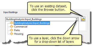 Using features from an existing dataset