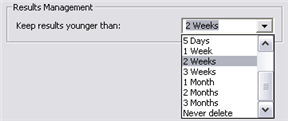 Keep results younger than option
