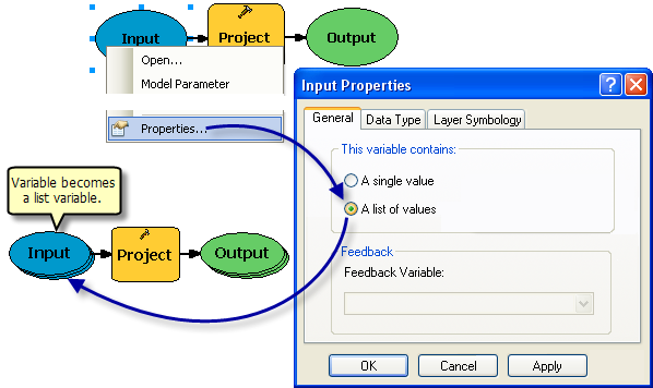 Using lists—ArcMap | Documentation