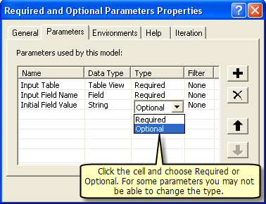 Changing parameter type