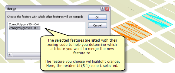 Choosing the attribute value for the merged feature