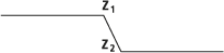 A transform fault, showing displacement in the vertical and horizontal planes