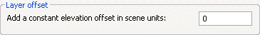 Apply an elevation offset to the z-values of the layer, from the Base Heights tab on the ArcScene Layer Properties dialog box.