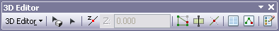 The 3D Editor toolbar in ArcScene