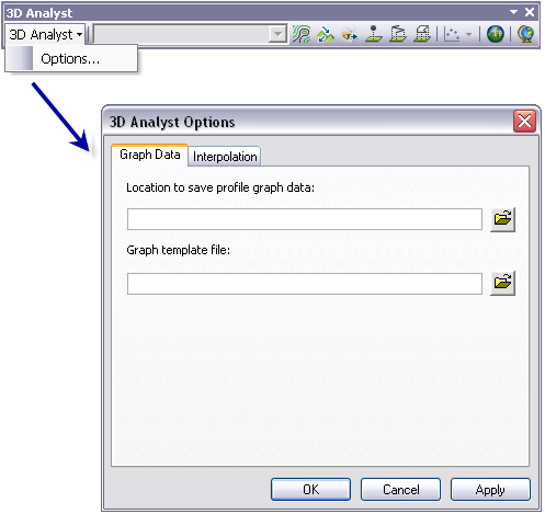 Understanding The 3d Analyst Toolbar Options Arcmap Documentation