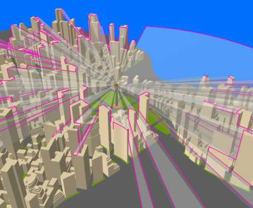 Skyline Barrier tool output