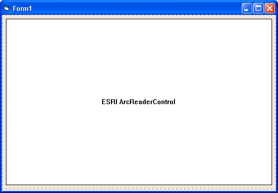 ArcReaderControl dialog box