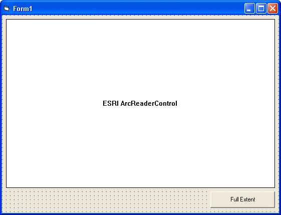 ArcReaderControl dialog box