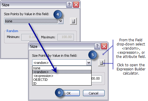 Applying size to point feature symbology