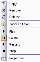 Playback controls for a video layer in ArcGlobe