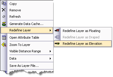 Redefine data as elevation layer in ArcGlobe