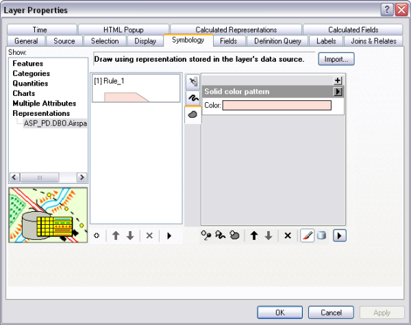 Layer Properties dialog box