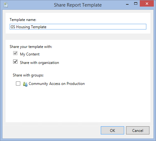Share report template