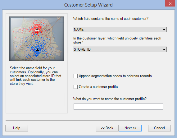 Customer Setup Wizard