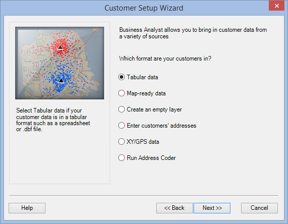 Customer Setup Wizard