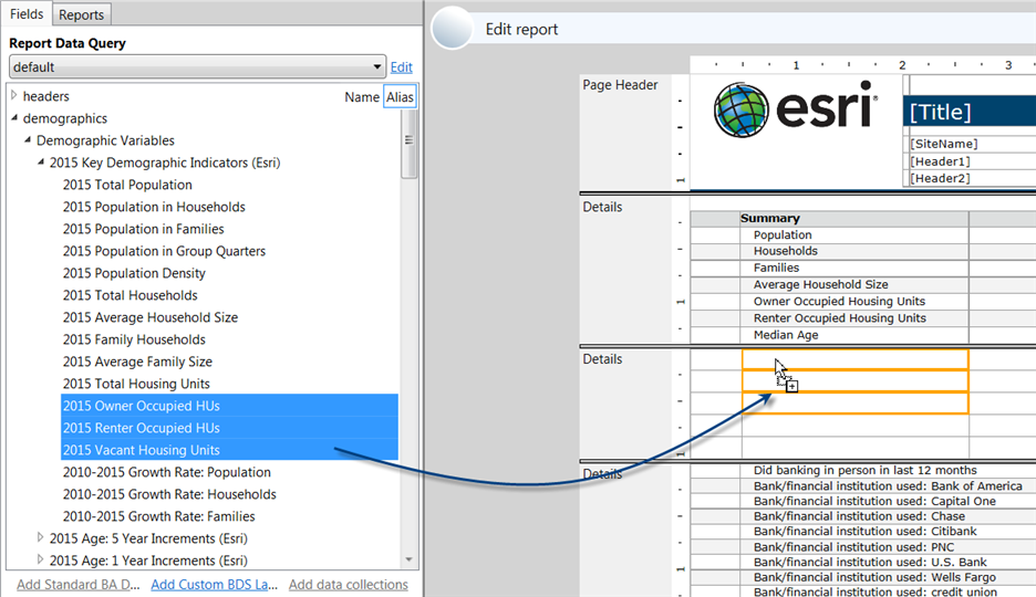 Drag variables