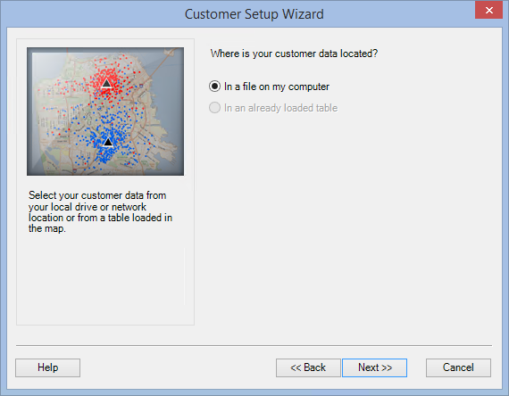 Customer Setup Wizard