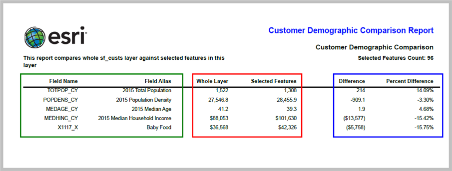 Customer Demographic Profile Report