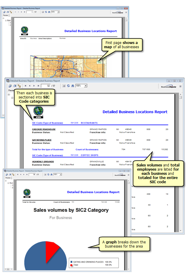 Detailed Business Locations Report