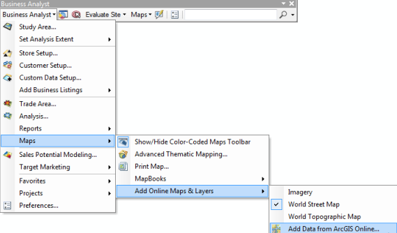 Add Online Maps and Layers