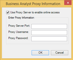 Enter server port and user credentials