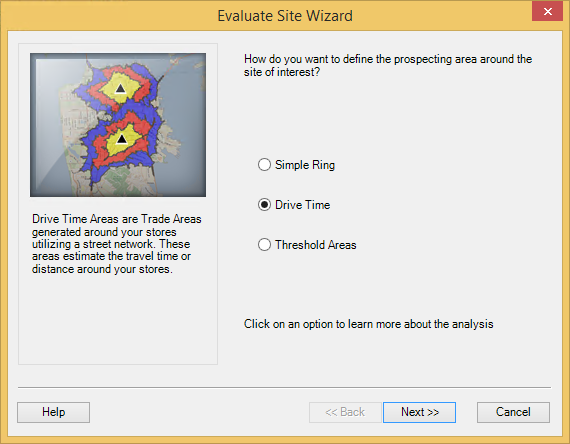 Evaluate Site Wizard