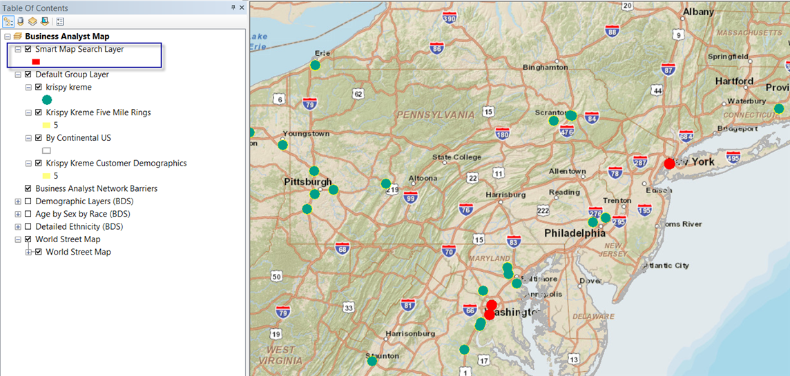 Smart Map Results Map