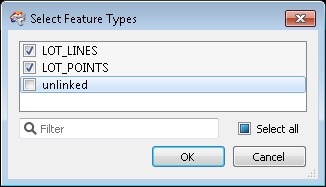 Select Feature Types