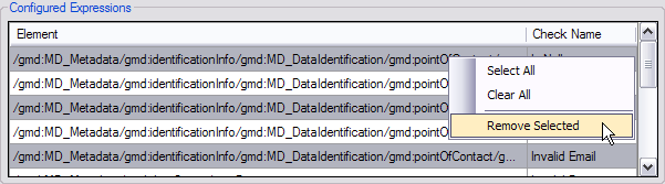 Removing expressions for the Metadata check