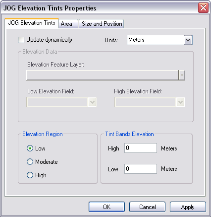 JOG Elevation Tints tab