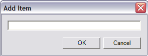 Add Item dialog box