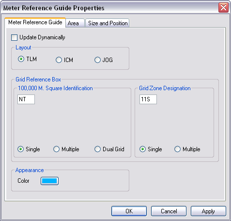TLM Meter Reference Guide Properties tab