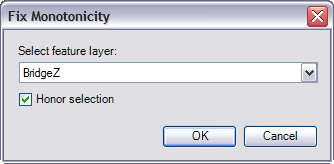 Fix Monotonicity dialog box