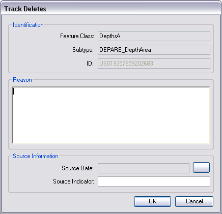 Track Deletes dialog box