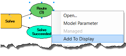 Choosing Add To Display