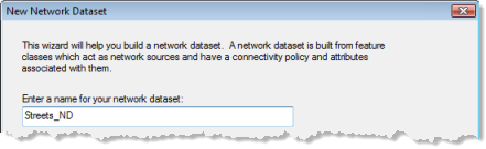 Naming the network dataset