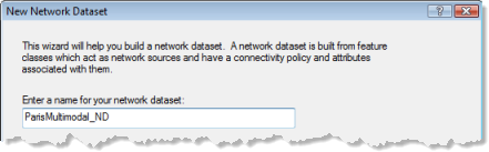 Naming the network dataset