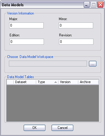 Data Models dialog box