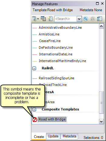 Example of an incomplete composite template