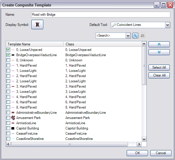 The Create Composite Template dialog box