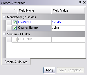 Create Attributes tab with incorrect OwnerName value