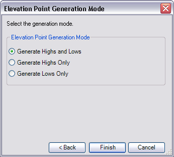 Elevation Point Generation Mode