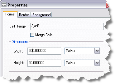 Properties dialog box