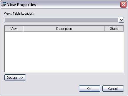 Production Mapping View Properties dialog box