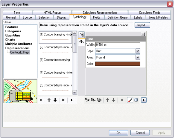 Layer Properties dialog box with Symbology tab displayed