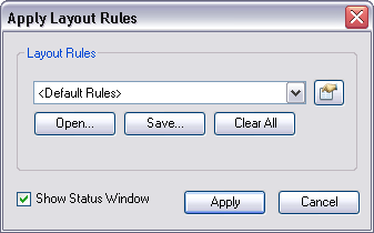 Apply Layout Rules dialog box