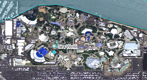 New point that represents Sea World