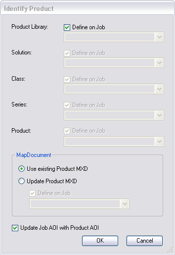 Identify Product dialog box