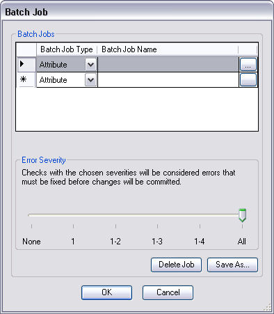 Batch Job dialog box