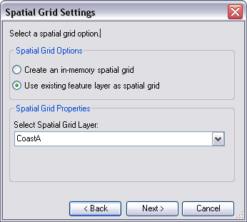 Spatial Grid Settings